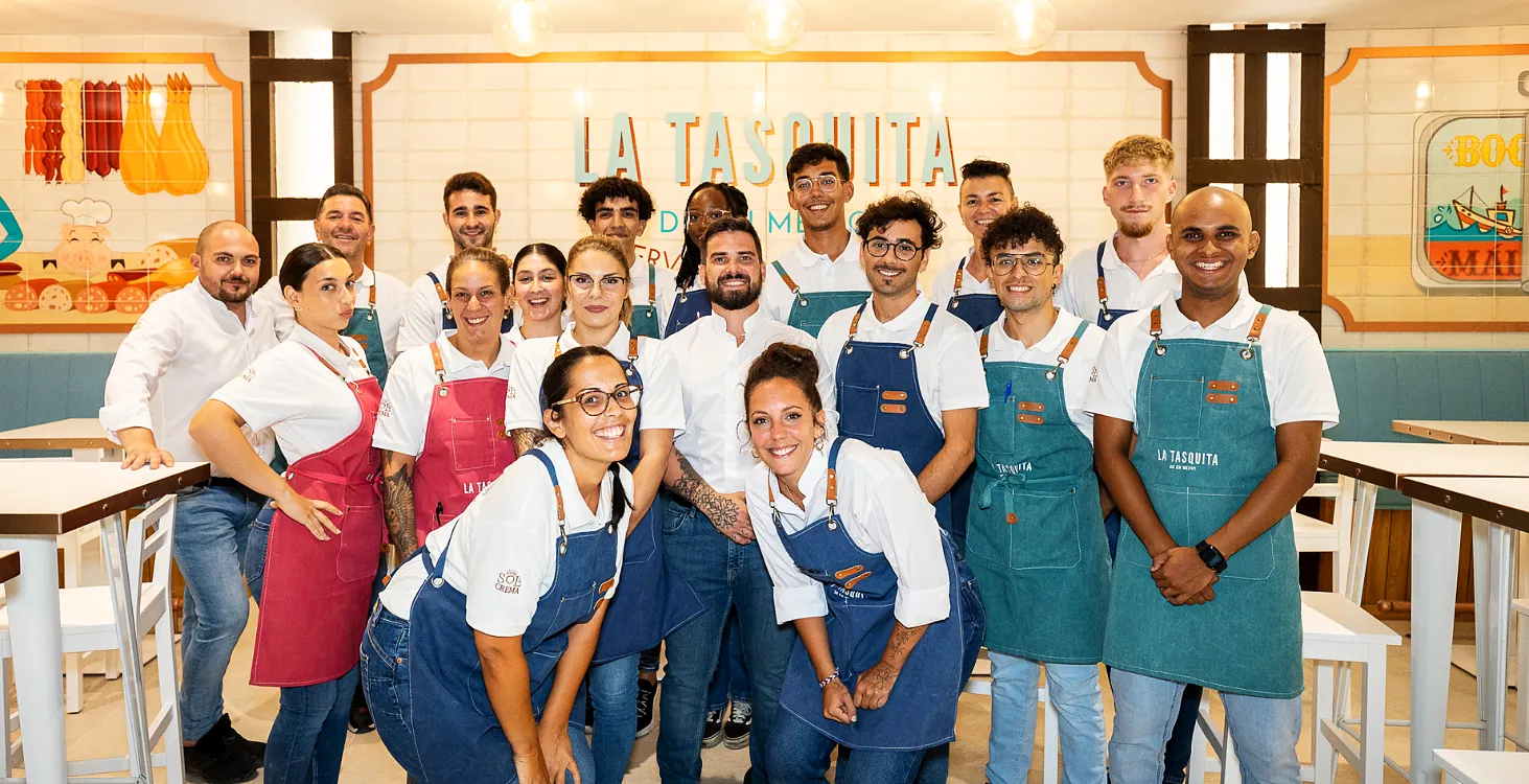 El equipo de sala de La Tasquita de en Medio